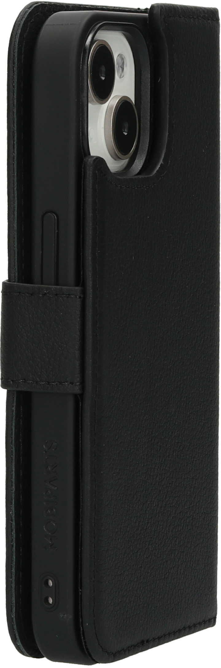 Mobiparts Leather 2 in1 Wallet Case iPhone 15 Black