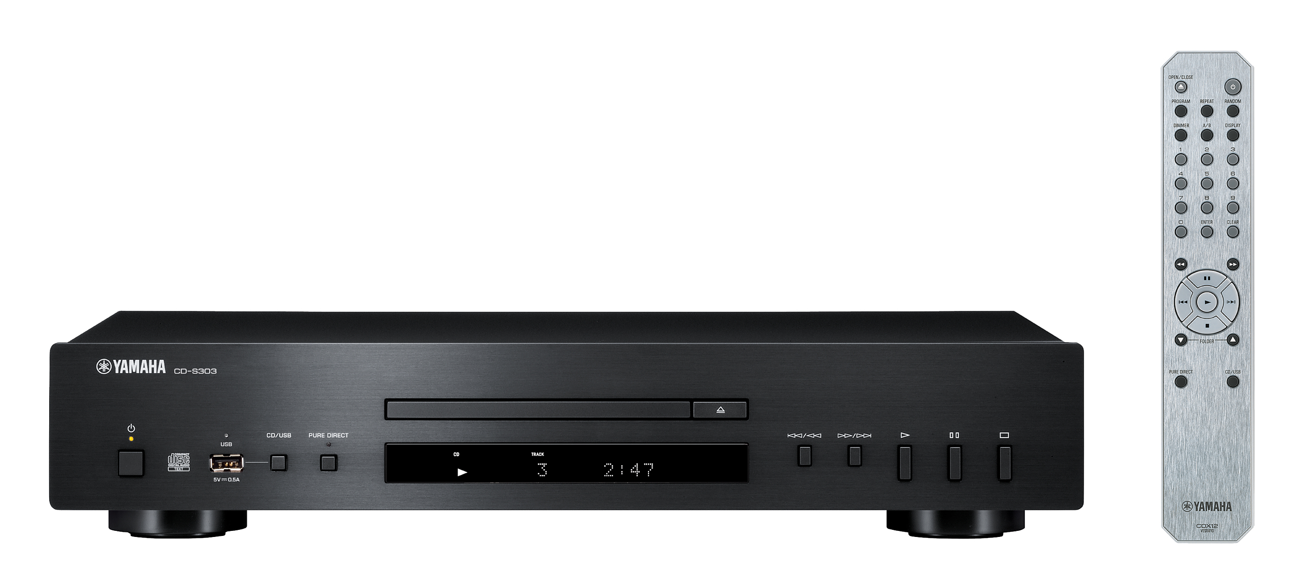 CD-speler Yamaha CD-S303 zwart