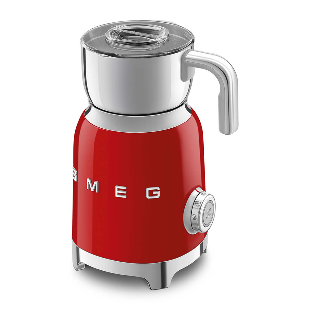Smeg mousseur à lait rouge MFF11RDEU
