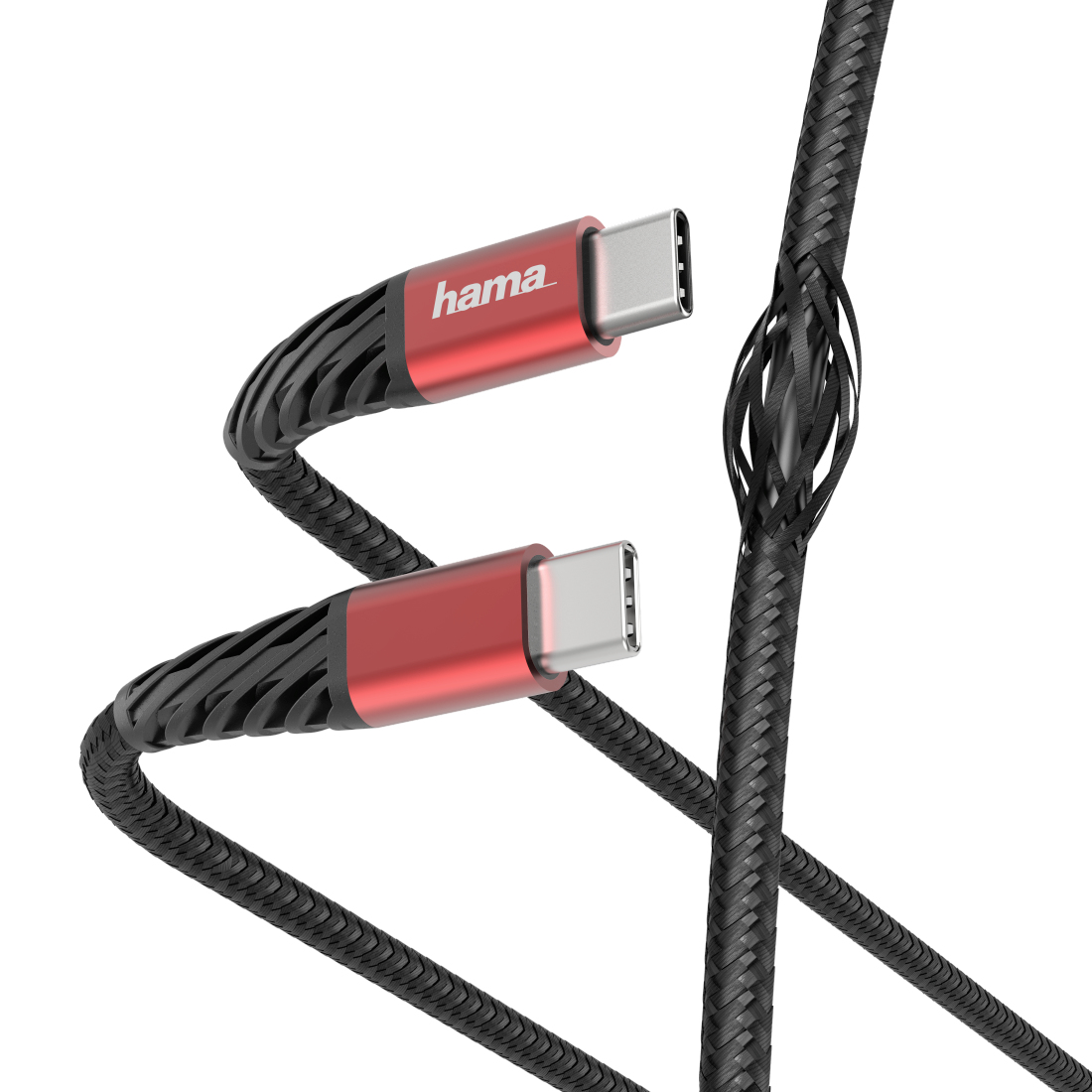 Hama Extreme USB-kabel USB 2.0 1,5 m USB C Zwart, Rood