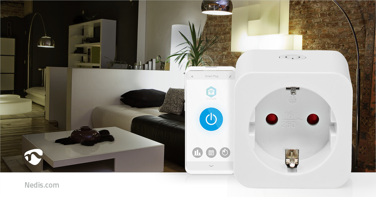 Smart plug NEDIS SmartLife WIFIP121EWT