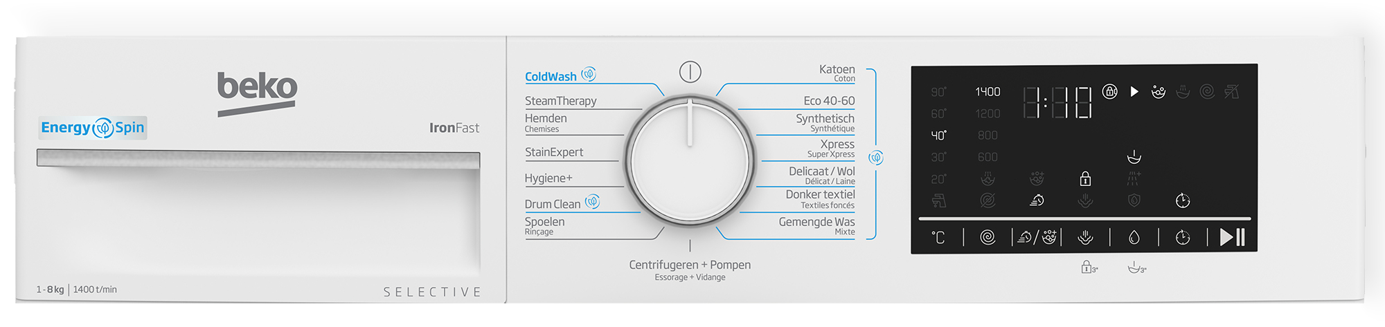 Beko wasmachine B3WM4841W2
