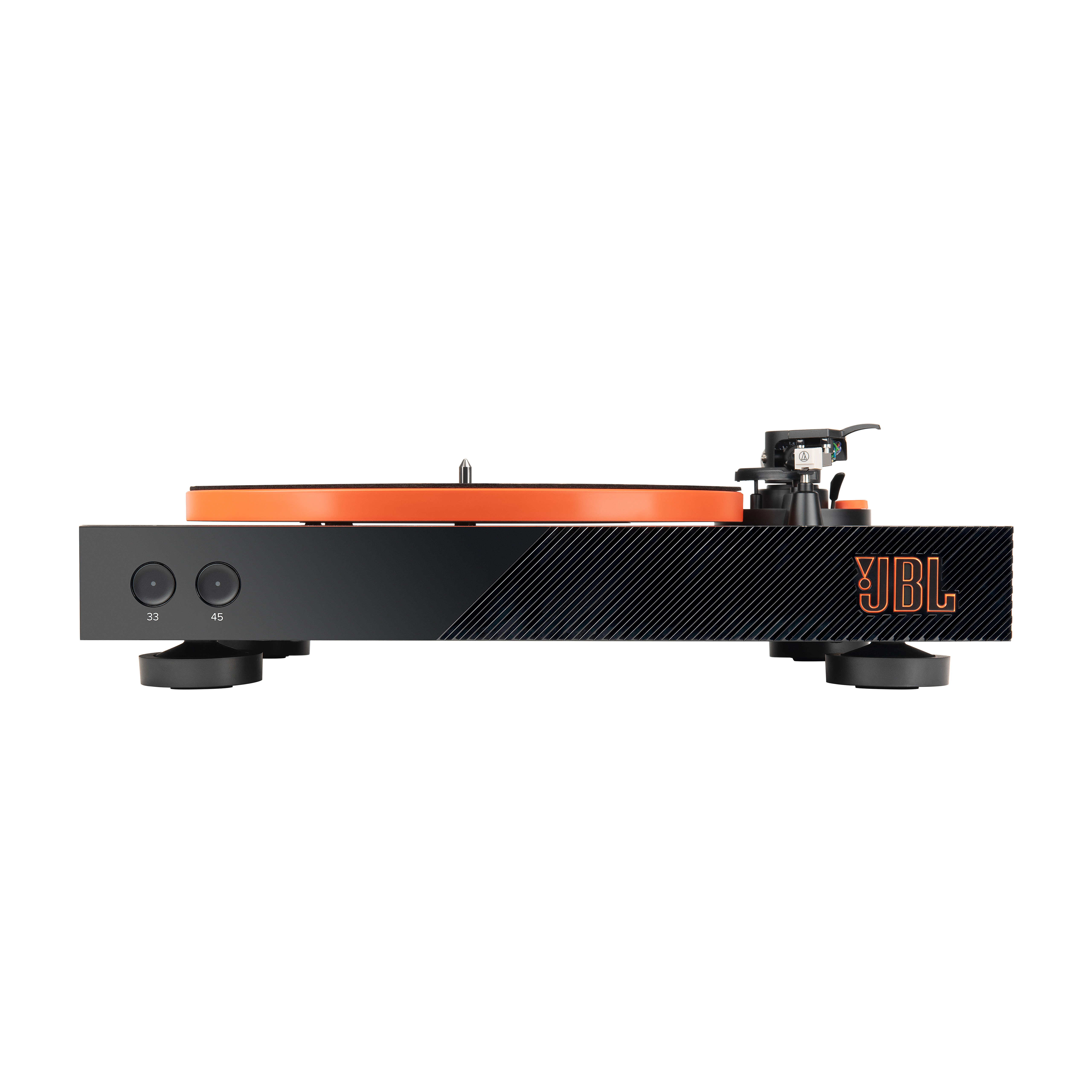 JBL SPINNERBTBLKEU BLUETOOTH TURNTABLE BLACK AND ORANGE