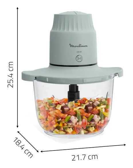 Hakmolen MOULINEX DJ603110 500W / 2L / Glas