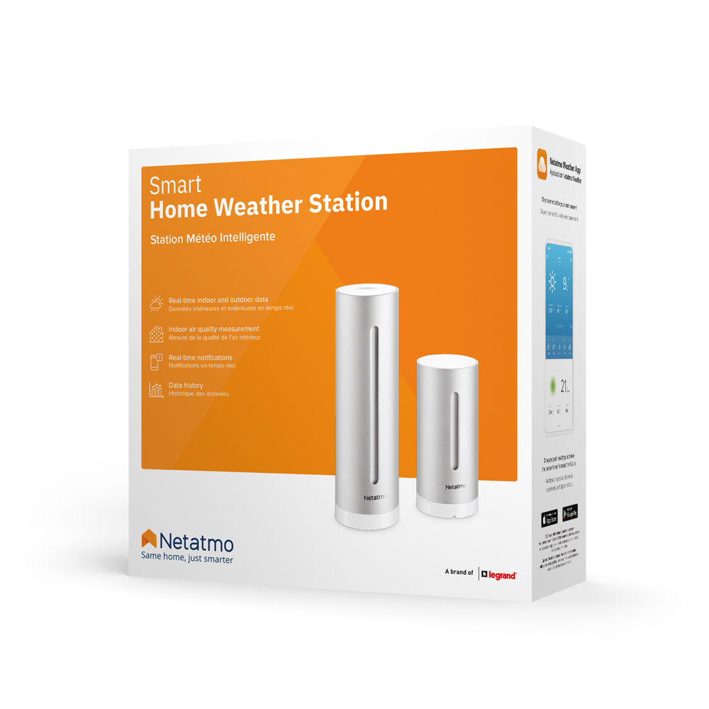 Netatmo NWS01-EC station météo numérique Aluminium Batterie/USB Wifi