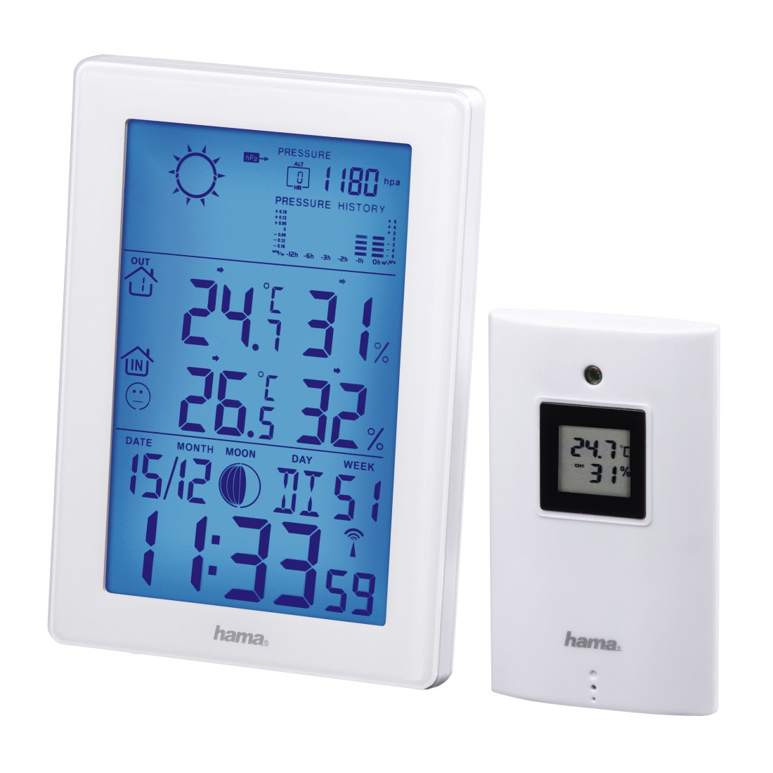 Hama Weerstation 186307 EWS-3200 Wit
