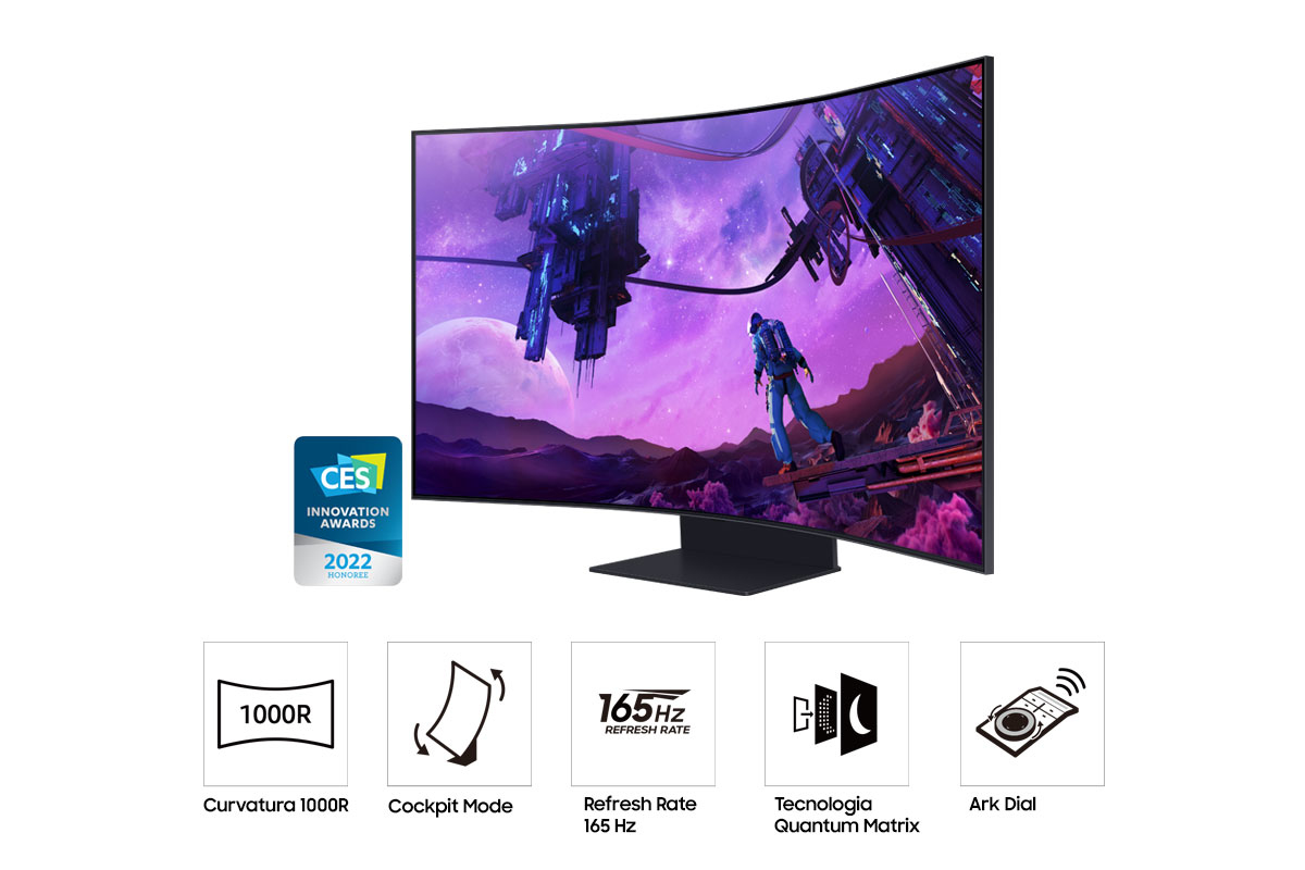 Monitor Samsung Ark LS55BG970NUXEN4K 16:9 Curved 165Hz